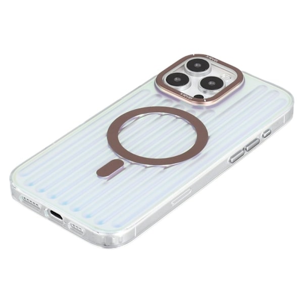 X-LEVEL Mobilskal till iPhone 16 Pro MagSafe Corrugated Textur - Guld