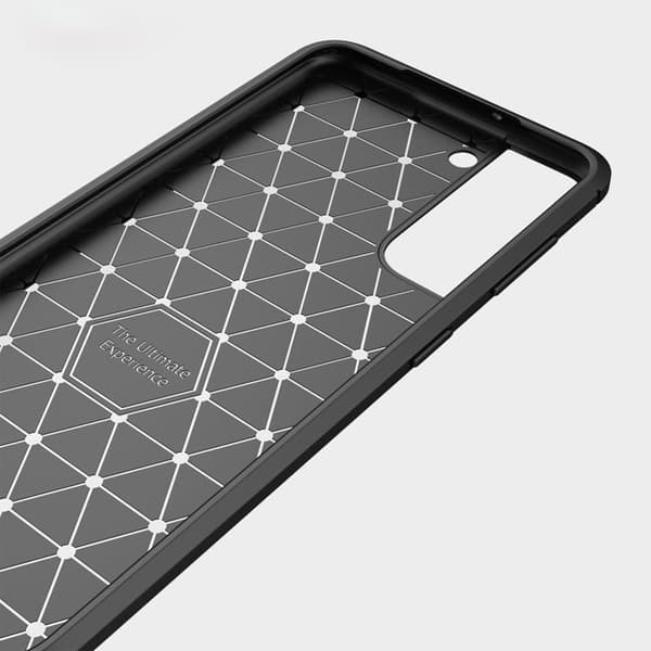 Børstet kulfibercover Galaxy S22 Plus 5G - Sort Black