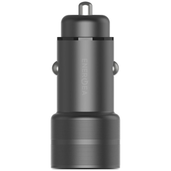 Energea Biloplader 38W 1xUSB-C 1xUSB-A PD-QC3.0 - Gunmetal Grå