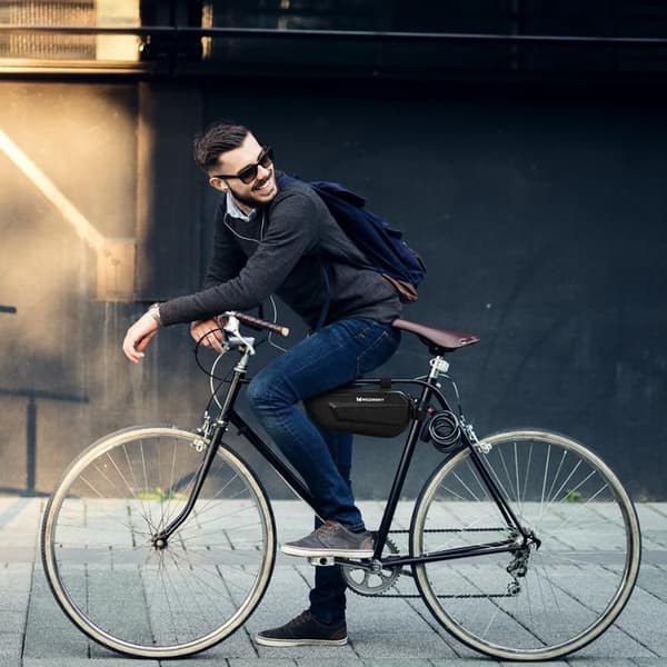 Wozinsky Cykeltaske Til Cykelramme 1.5 L - Sort Black