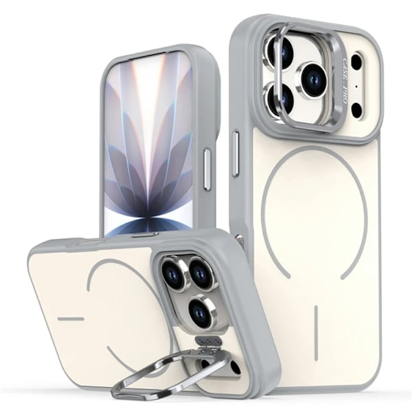 Mobilskal till iPhone 17 Pro MagSafe Skin-Touch Kickstand - Grå Grå