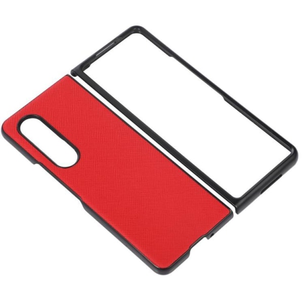 Galaxy Z Flip 4 Cover Cross Texture - Rød