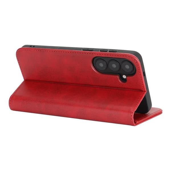 Mobilskal för Samsung Galaxy S26 Konstläder Magnetiskt - Röd