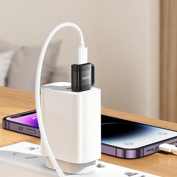 Hoco Adapter OTG USB-A Till USB-C 3A UA31D - Svart Svart