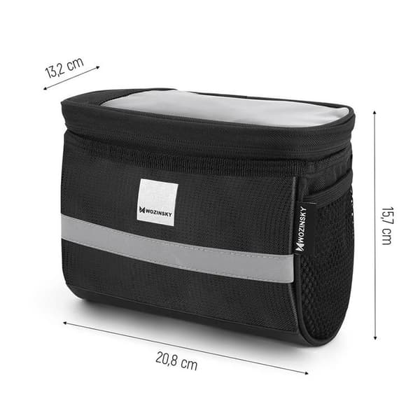 Wozinsky Cykelstyretaske 2L - Sort Black