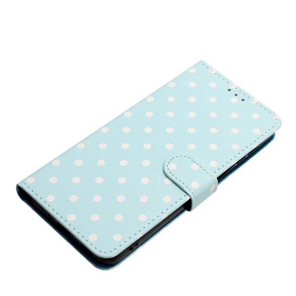 OnePlus 15 5G Plånboksfodral Polka Dot Pattern Konstläder Blå