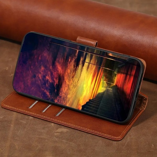 Sony Xperia 5 IV Plånboksfodral - Brun Brun