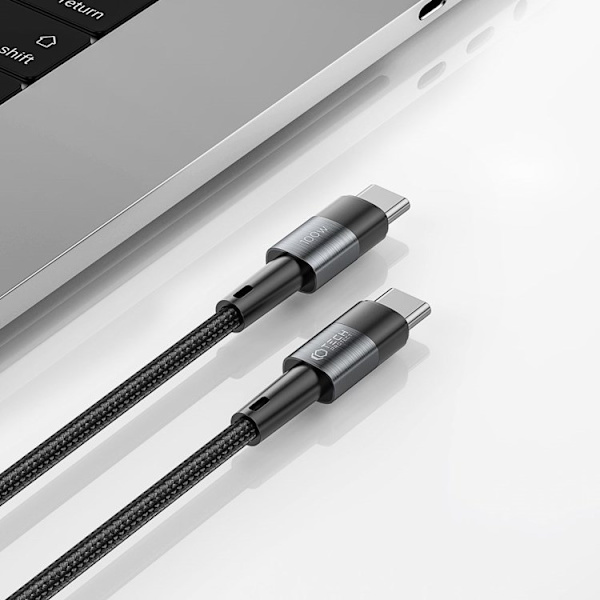 Tech-Protect USB-C till USB-C Kabel (2m) Ultraboost - Svart
