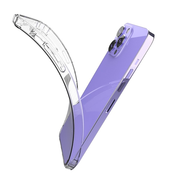 Blødt stødsikkert cover til iPhone 13 Pro Max - Klar Transparent