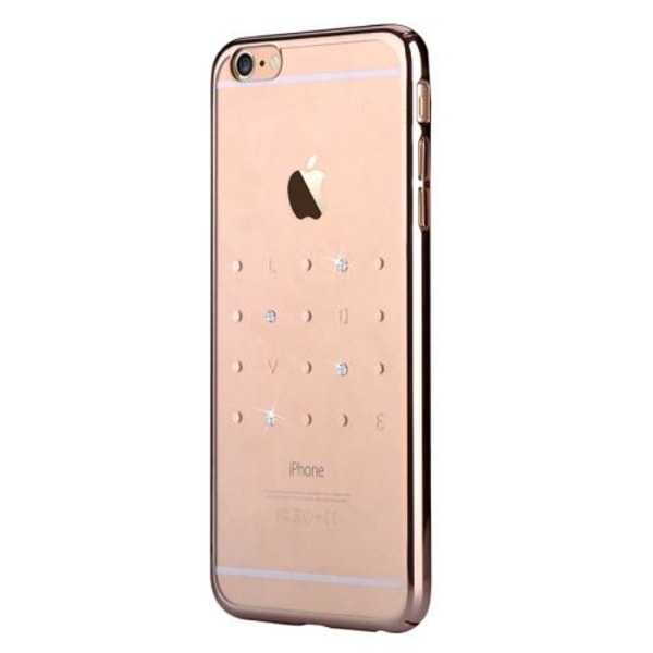 Devia Crystal Love Case Apple iPhone 6 (S) Plus -puhelimelle - kultaa Yellow
