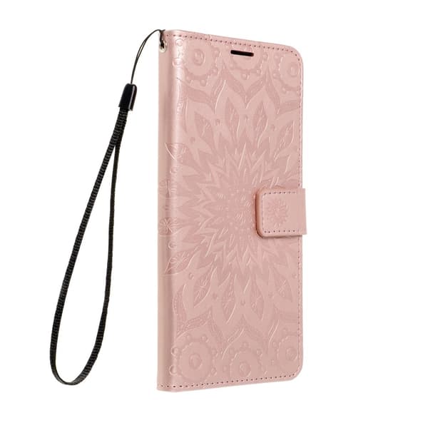 Forcell MEZZO Plånboksfodral till Samsung Galaxy S22 Roséguld Guld