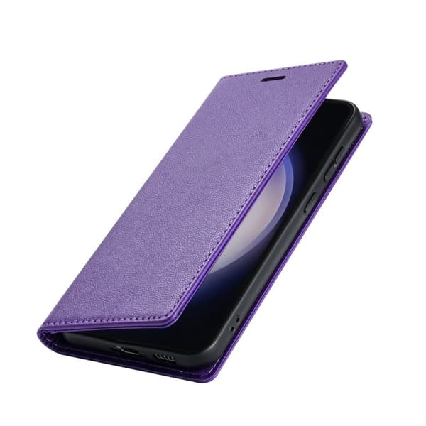 Samsung Galaxy S26 Plus Plånboksfodral Magnetisk Stängning Konstläder - Lila