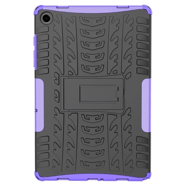 Mobilskal till Galaxy Tab A9 Plus Tire Texture med Kickstand - Lila Lila