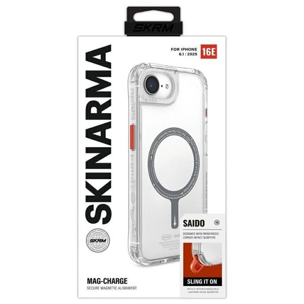 Skinarma Mobilskal till iPhone 16e MagSafe Saido - Clear Transparent