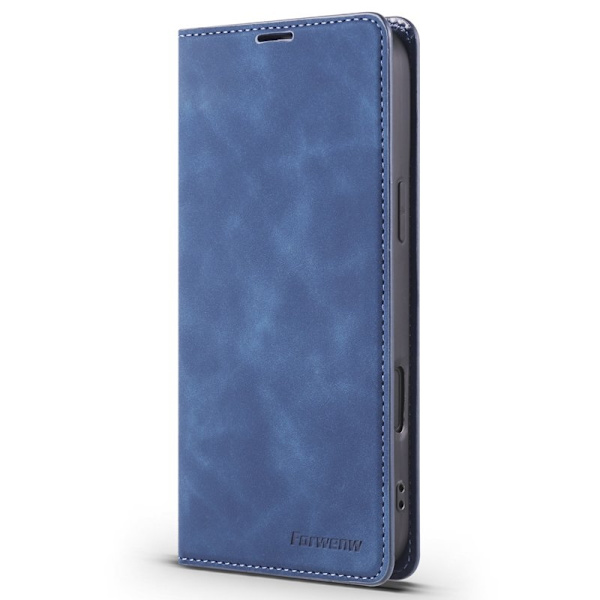 FORWENW iPhone 17 Pro Plånboksfodral Konstläder - Blå
