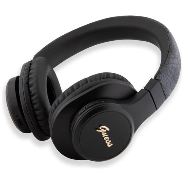 Guess On-Ear Hörlurar Bluetooth 4G Triangle Logo - Svart Svart