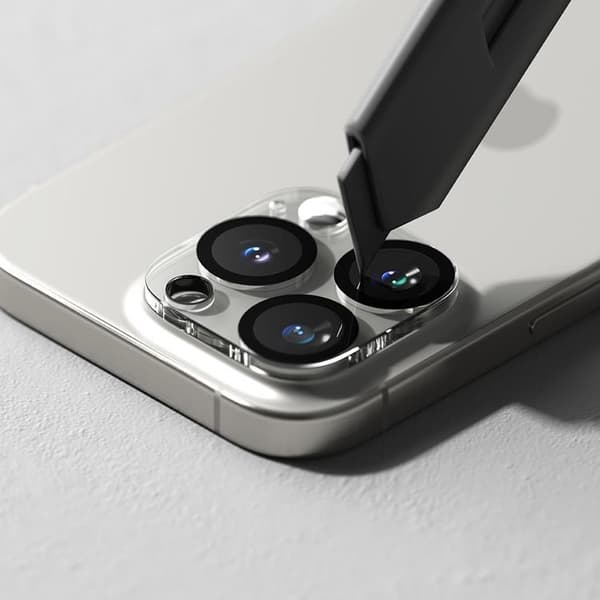 Ringke [2-Pack] iPhone 16 Pro/16 Pro Max Kameralinsskydd Härdat glas - Clear Transparent
