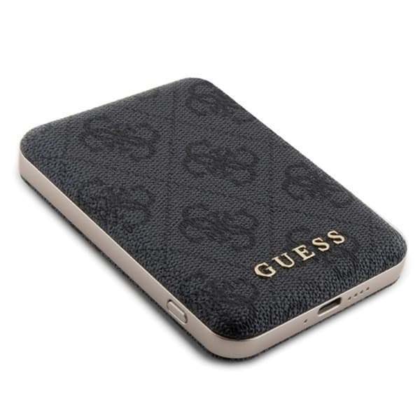 Guess Mobilskal till iPhone 13 Pro Max Med Powerbank 5000mAh Magsafe Metal Logo Black
