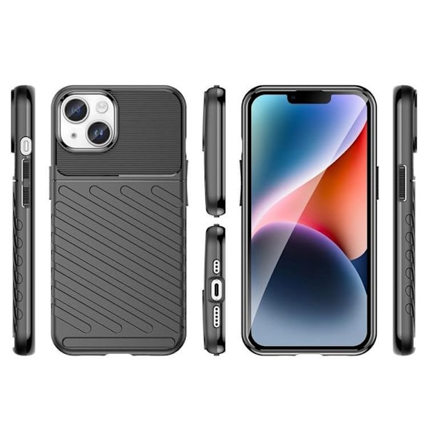 iPhone 15 Plus Mobilskal Thunder Armored - Svart Svart