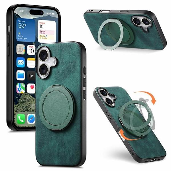 Mobilskal till iPhone 17 Rotating Kickstand - Grön Grön