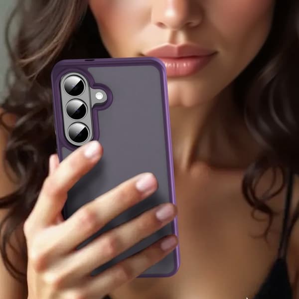Samsung Galaxy S26 Skal Touch Matte Anti Drop Plast - Lila