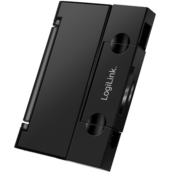 Logilink Minneskortsläsare USB-C Med USB-A MicroSDoch SD-kord Svart