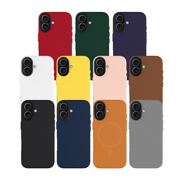 KZDOO Mobilskal till iPhone 17 MagSafe PU + PC Shockproof - Brun Brun
