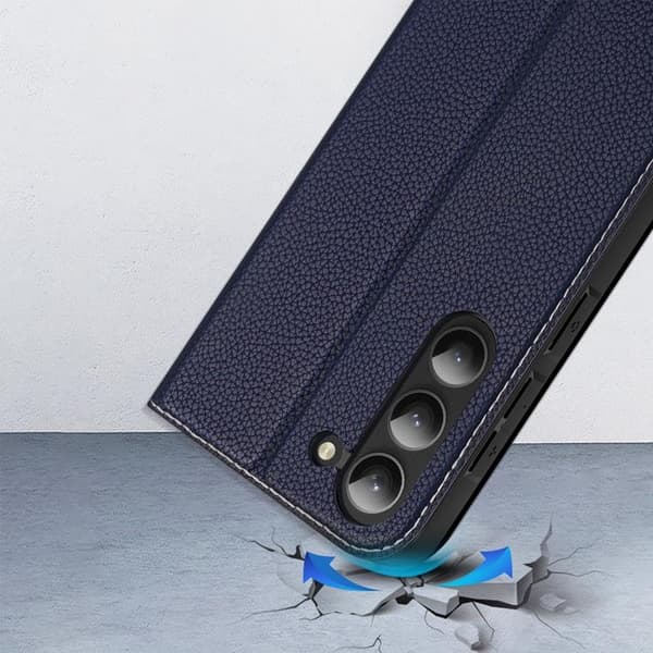 Dux Ducis Galaxy S23 Plus Punge Etui Skinn X2 - Blå Blå