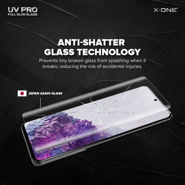 X-ONE UV PRO karkaistu lasi näytönsuoja Samsung Galaxy Note 10+:lle