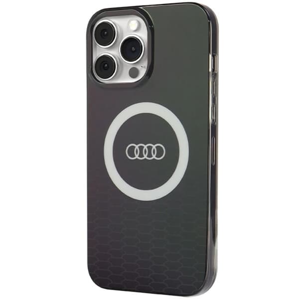 Audi iPhone 13 Pro Max Mobilcover Magsafe IML Big Logo - Sort Black