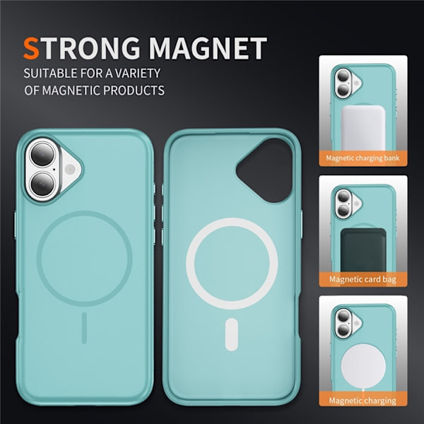 Mobilskal till iPhone 17 MagSafe PC + TPU Shockproof - Himmelsblå Blå