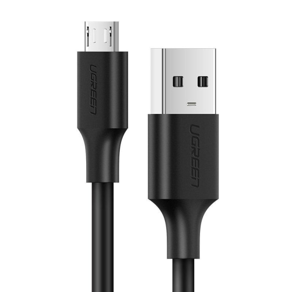 UGrønt USB mikro USB opladningskabel 2,4 A 480 Mbps 1,5 m Sort Black