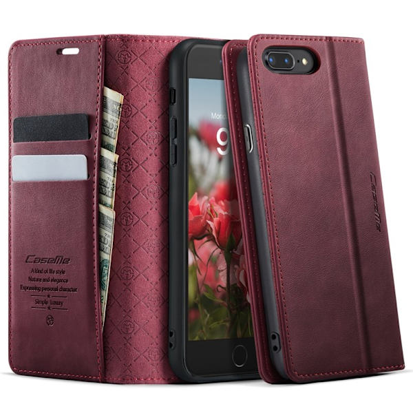 CASEME 033 Mobilskal för iPhone 7 Plus/8 Plus/6 Plus Röd