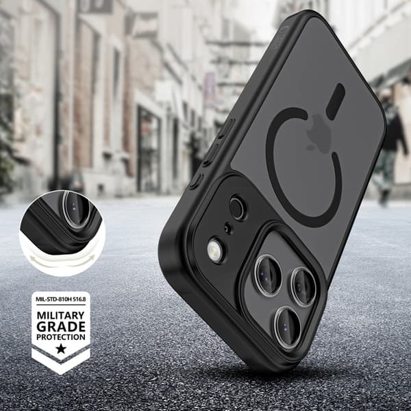 Tech-Protect Mobilskal till iPhone 18 Pro Max/17 Pro Max Magsafe Matte - Svart Svart