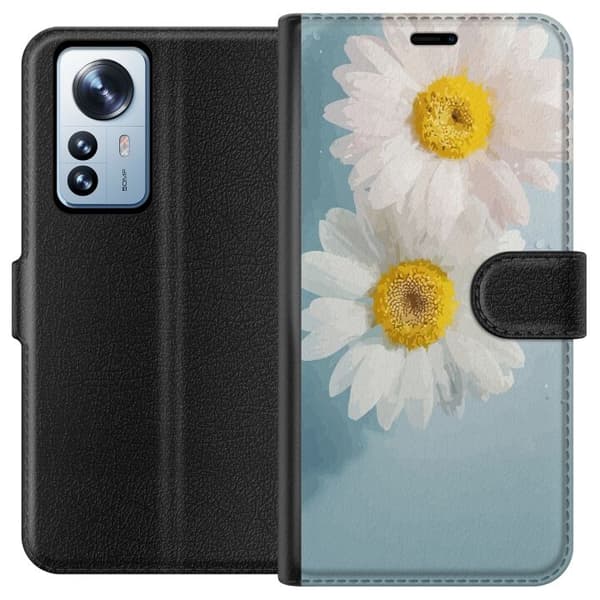 Plånboksfodral till Xiaomi 12 Pro med Sommarblommor