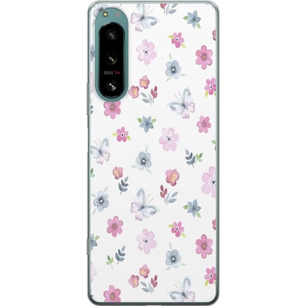 Mobilcover til Sony Xperia 5 IV med Blomster og sommerfugle