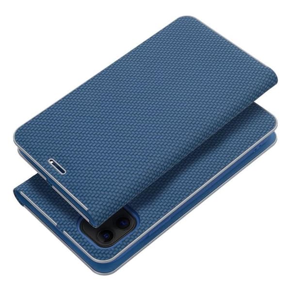 iPhone 16 Plånboksfodral Luna Carbon - Blå Blå
