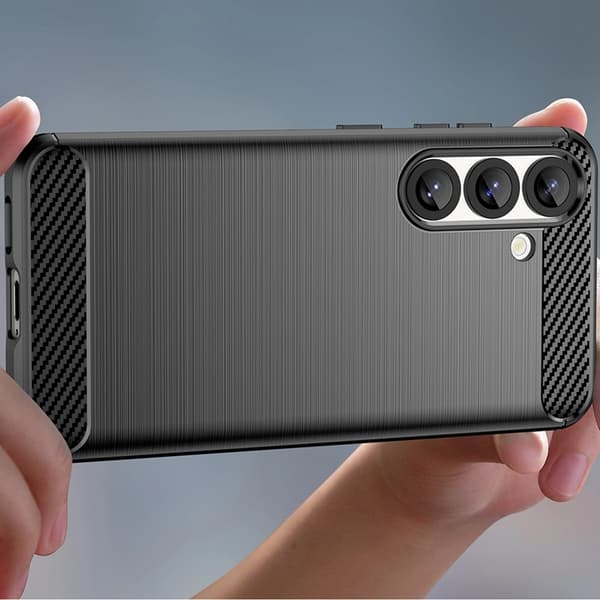 Mobilskal till Xiaomi 15 Pro Carbon Silikon - Svart