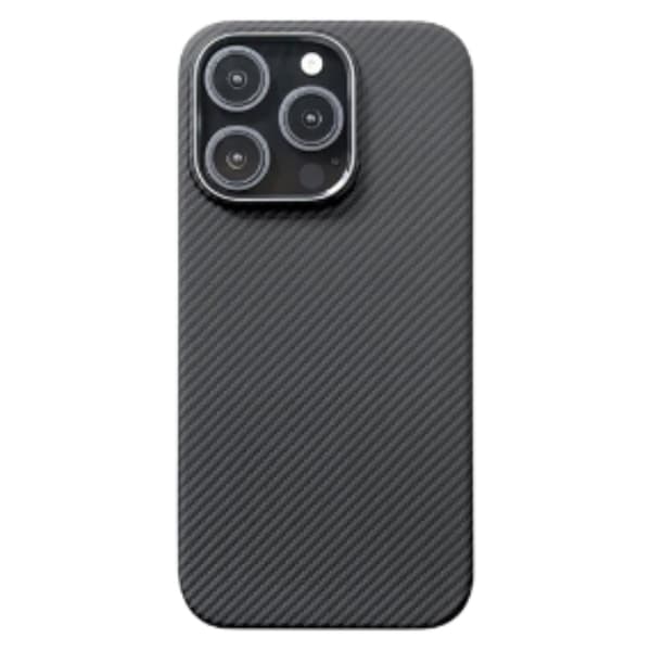 Mobilskal till iPhone 16 Pro 600D Fine Texture Aramid Fiber Svart
