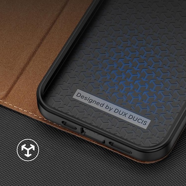 Dux Ducis iPhone 14 Plus Plånboksfodral Skin X2 - Brun