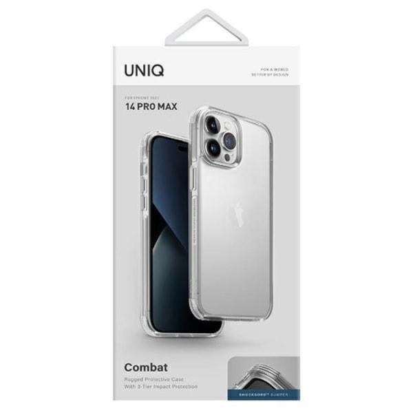 Uniq iPhone 14 Pro Max Skal Combat - Crystal Clear