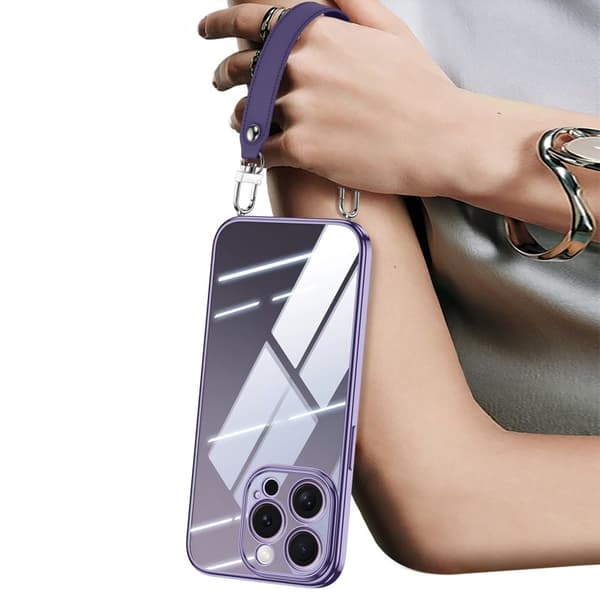 SULADA Mobilskal till iPhone 16 Pro Max Electroplating TPU Lila