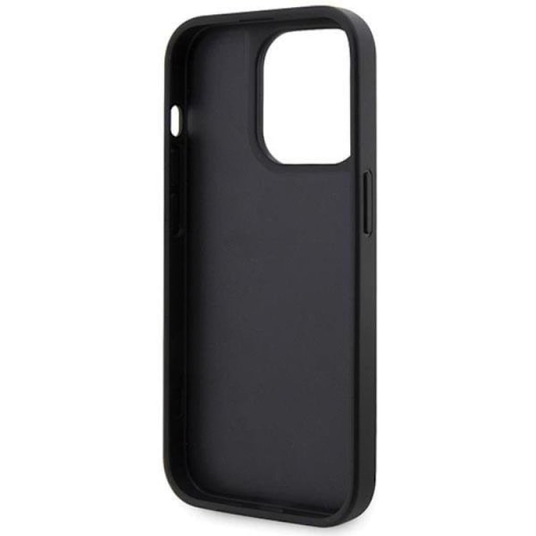 Guess iPhone 14 Pro Max Mobilskal Rhinestone Triangle - Svart Svart