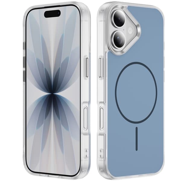 Mobilskal till iPhone 17 MagSafe Skin Touch TPU PC - Blå Blå