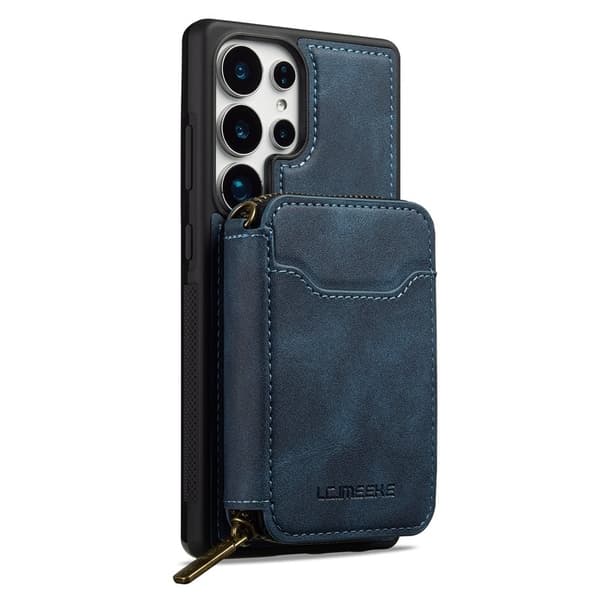 LC.IMEEKE L6 Samsung Galaxy S25 Ultra Plånboksfodral Konstläder - Blå