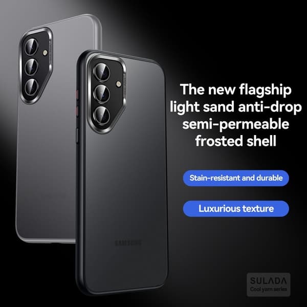 SULADA Mobilskal till Galaxy S25 PC+TPU Stöttålig Matt Blå