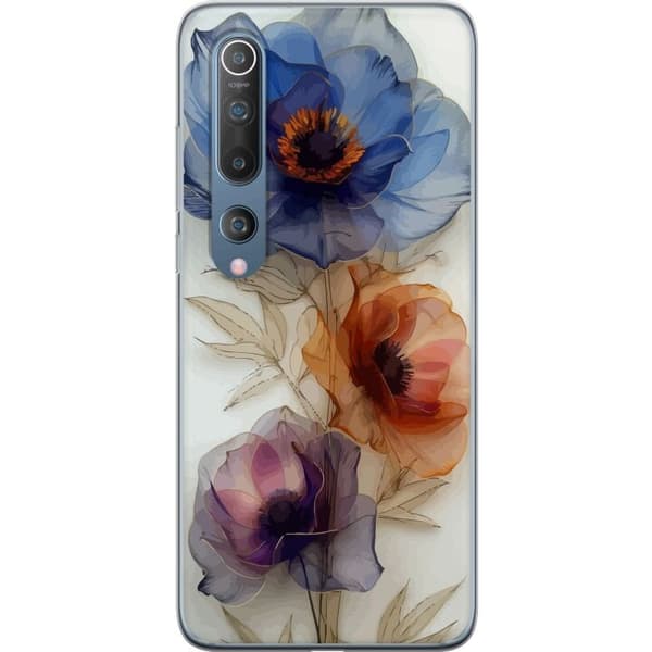 Taske til Xiaomi Mi 10 5G med silkeblomster