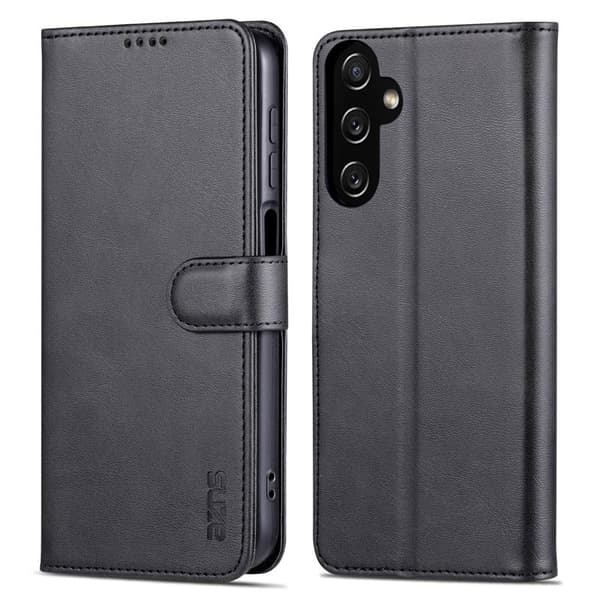 AZNS Samsung Galaxy A35 5G Plånboksfodral i Konstläder - Svart
