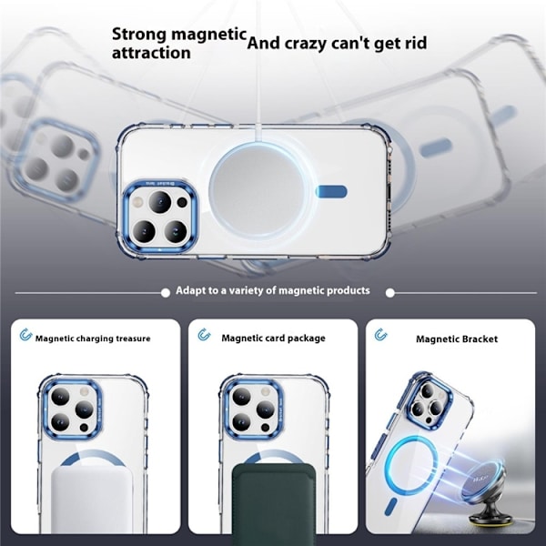 Mobilskal till iPhone 16 Pro MagSafe Kickstand - Blå Blå