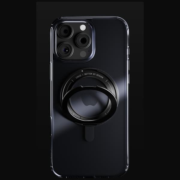 UNIQ Telefontaske til iPhone 16 Pro Swivix 360 Kickstand - Sort Svart